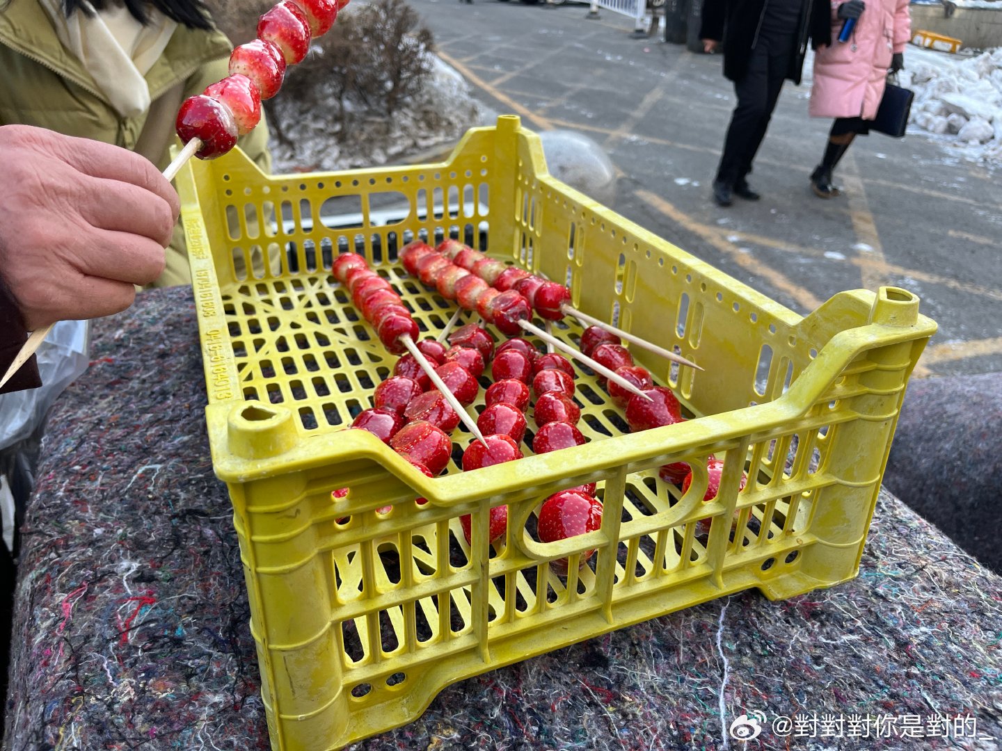 哈尔滨街头蔓越莓冰糖葫芦的魅力，分发1600根独特体验纪实